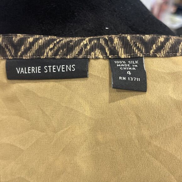 SK19261-VALERIE STEVENS Women 100% Silk Maxi Flare Skirt Multicolor Geo Lined 4 - Picture 7 of 7